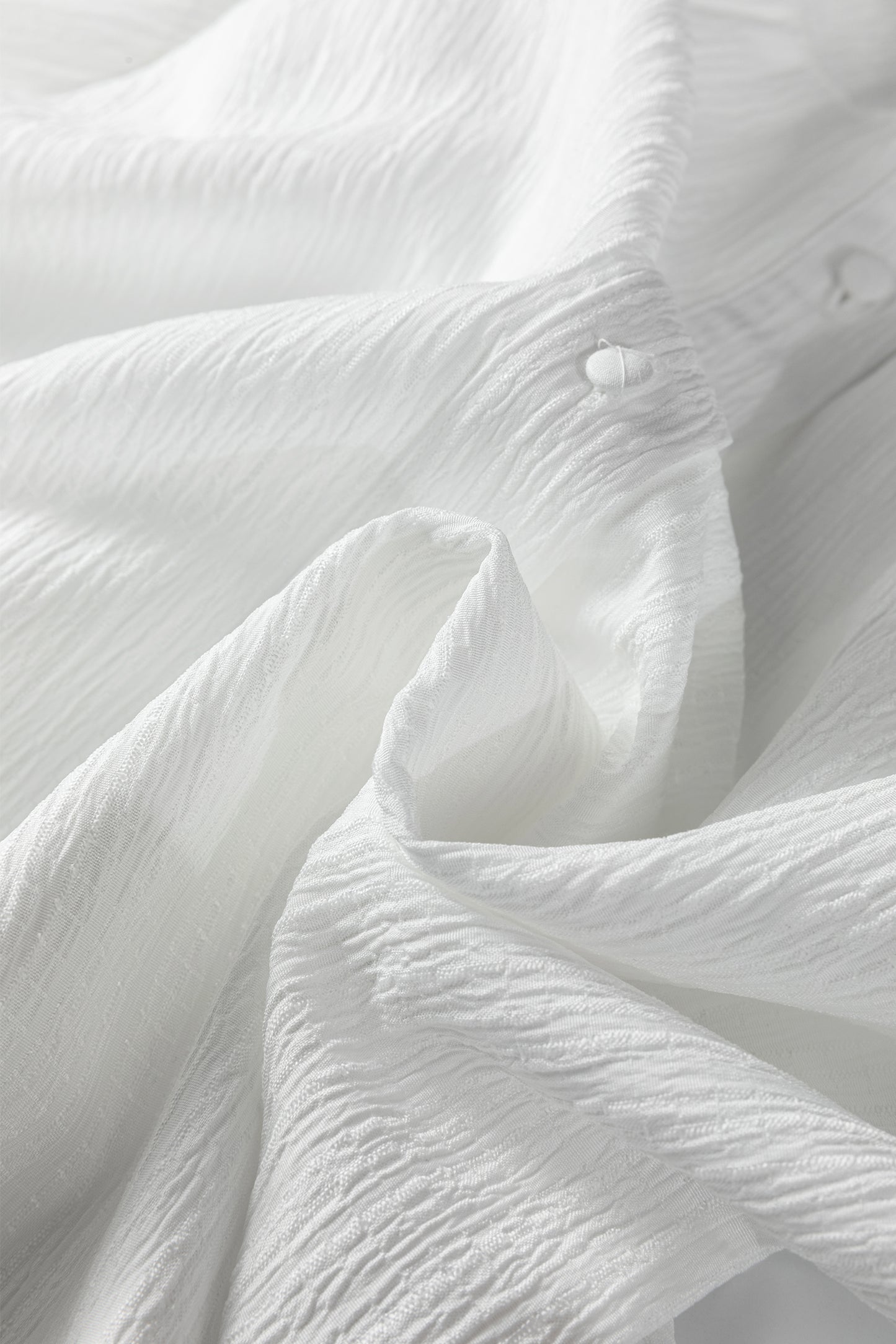 Crinkle Lantern Sleeve Blouse