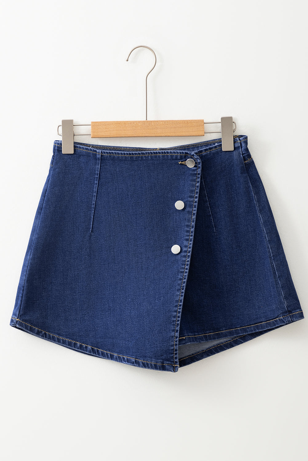 90s Faux Wrap Denim Shorts